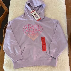 Roxy Lilac Pullover Hoodie with Pink Gradient Logo
